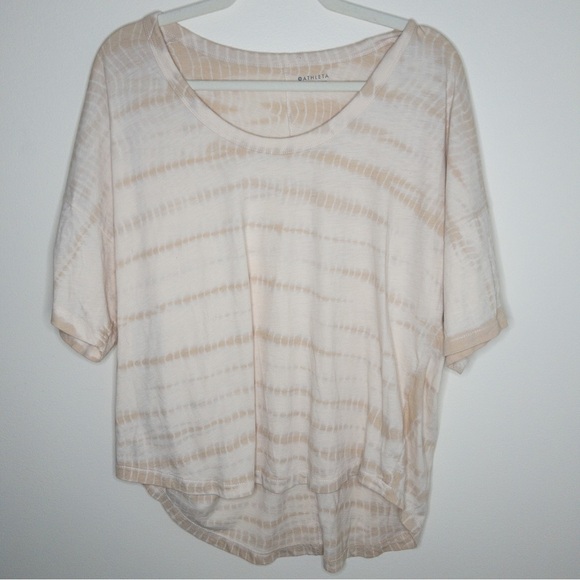 Athleta Cotton Daily Tie Dye Commute Tee - Picture 2 of 4